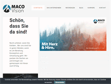 Tablet Screenshot of maco-vision.com